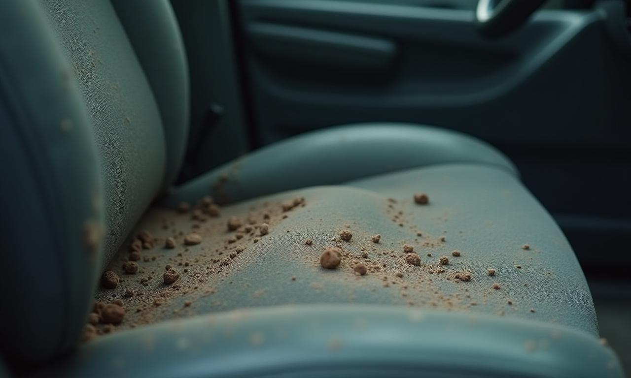 Confronto prima e dopo della pulizia interni di un'auto